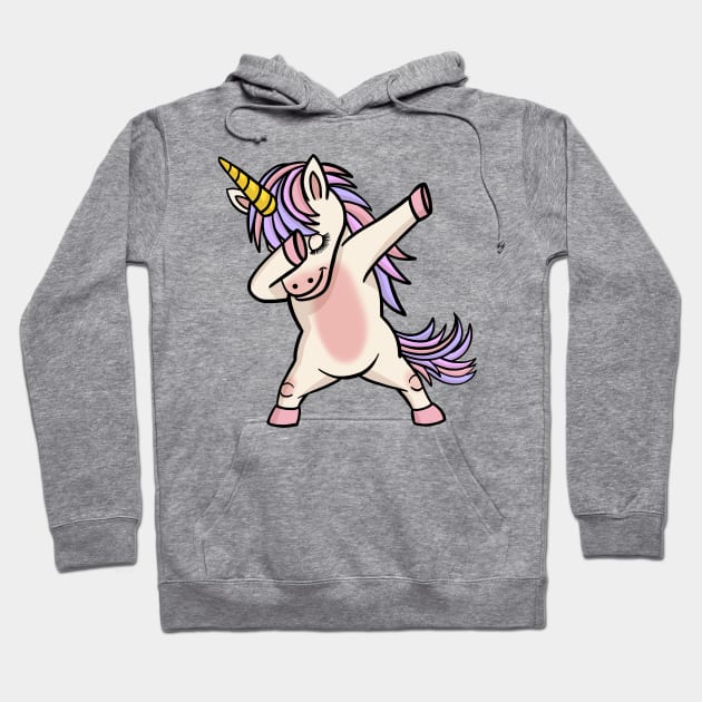 Dabbing Unicorn Cute Unicorns Lover Gift Hoodie by basselelkadi